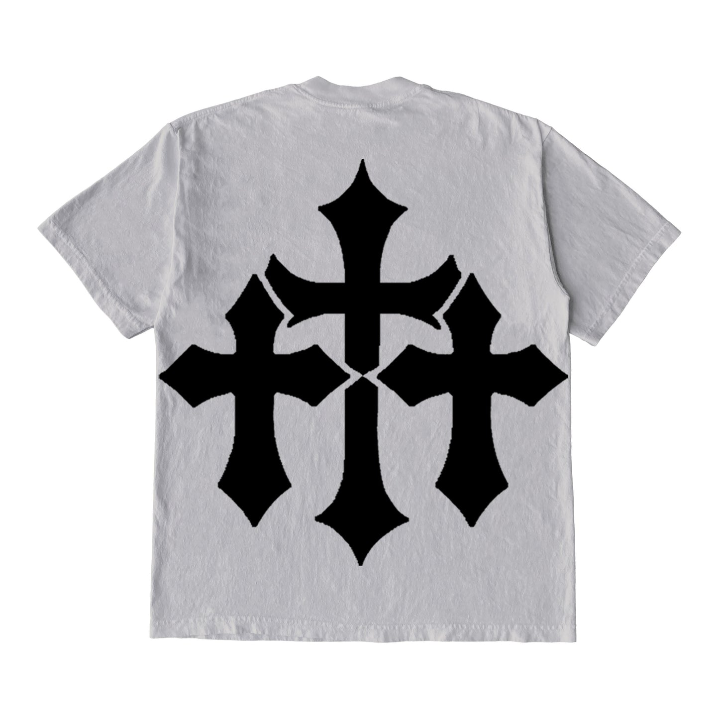 Gray Puff Print tee